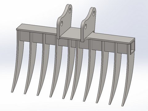 Godet rateau PH400